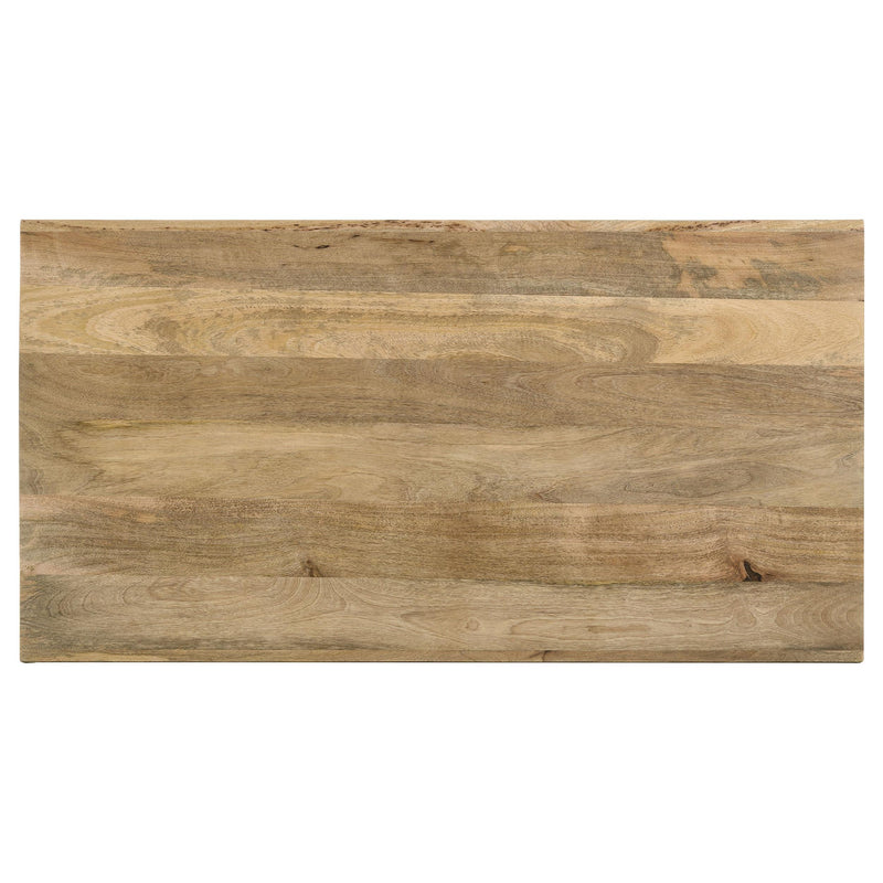  Coaster Furniture Benton 704838 Rectangular Solid Wood Coffee Table - Natural IMAGE 5