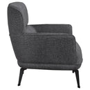 Coaster Furniture Andrea 903082 Upholstered Crecent Arm Accent Chair - Grey IMAGE 8