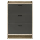 Coaster Furniture Denia 950404 3-Tier Shoe Storage Cabinet - Antique Pine/Grey IMAGE 5