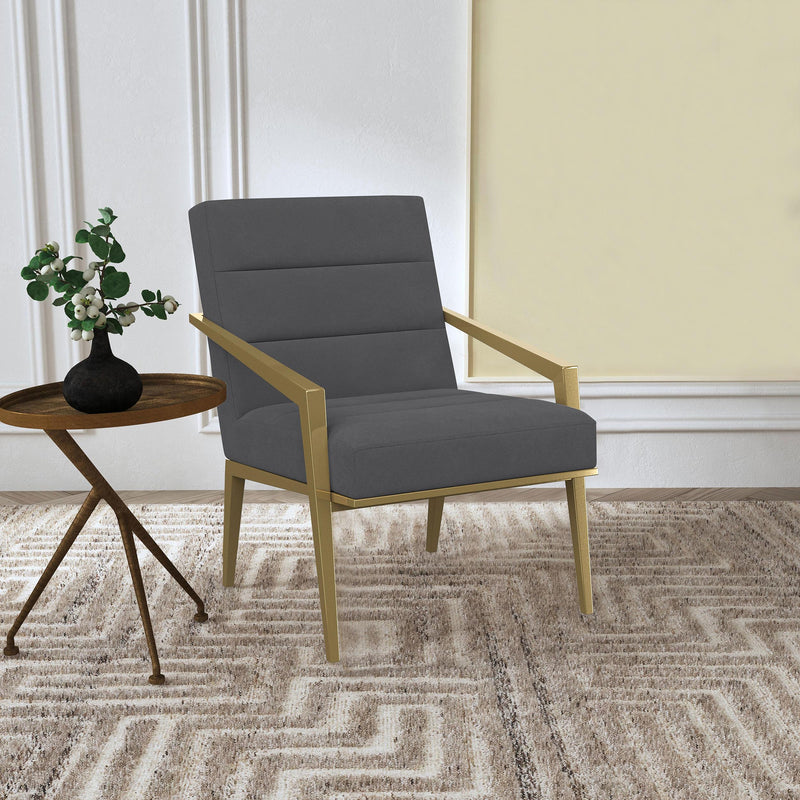 Coaster Furniture Kirra 903144 Upholstered Metal Arm Accent Chair - Dark Grey IMAGE 10