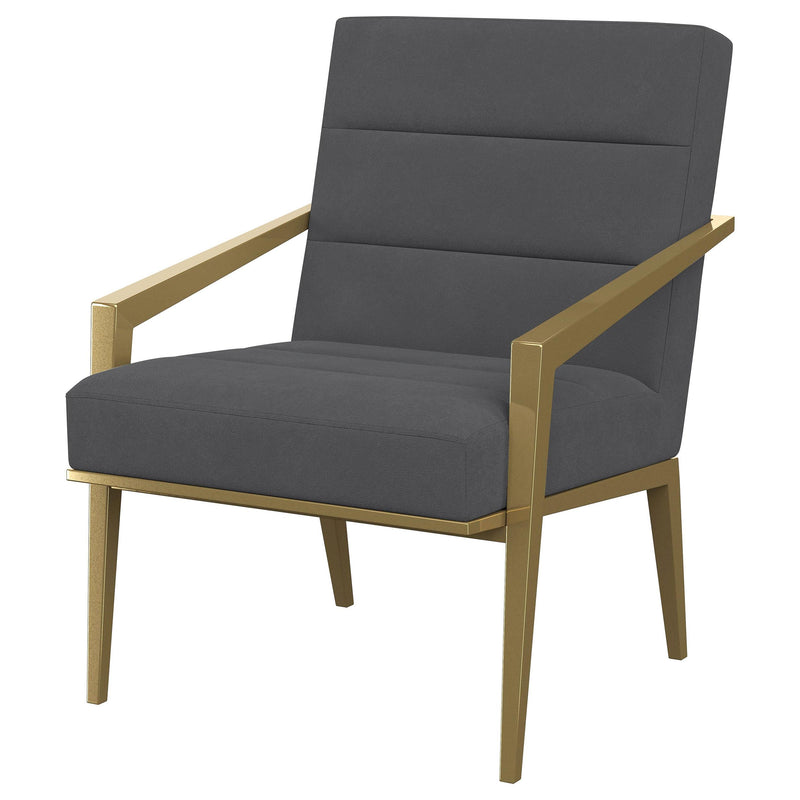 Coaster Furniture Kirra 903144 Upholstered Metal Arm Accent Chair - Dark Grey IMAGE 3