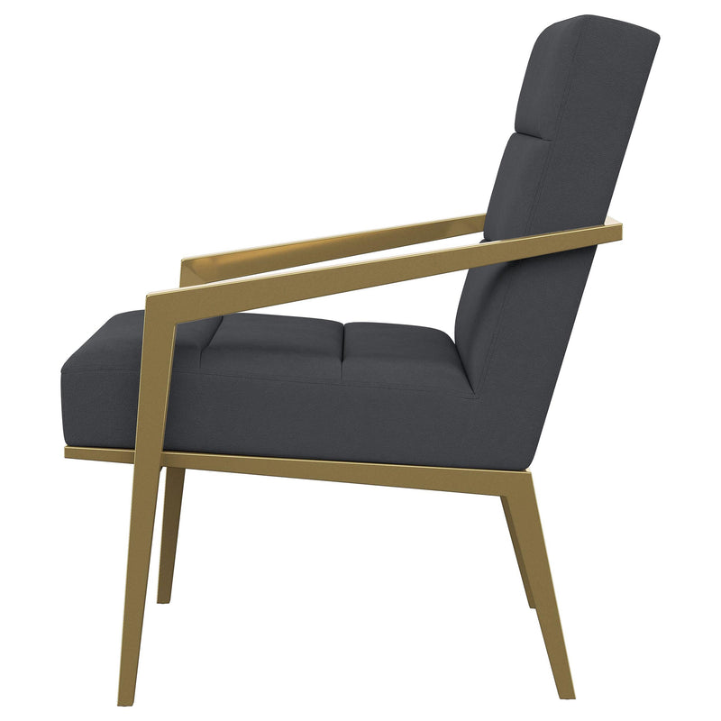 Coaster Furniture Kirra 903144 Upholstered Metal Arm Accent Chair - Dark Grey IMAGE 4