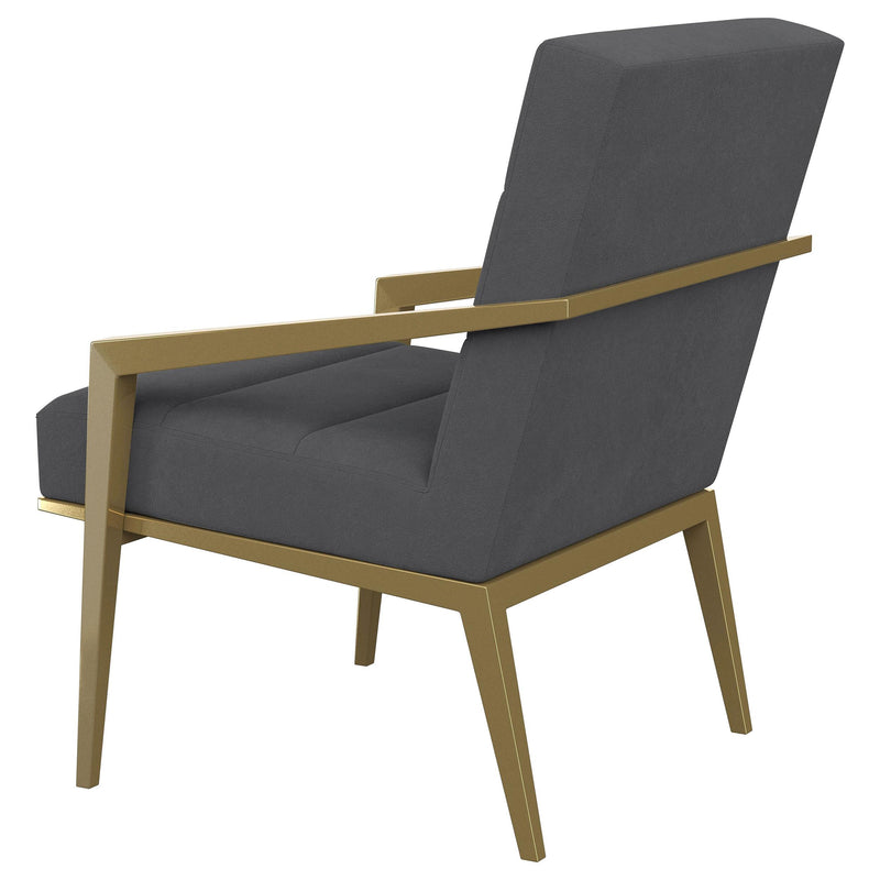 Coaster Furniture Kirra 903144 Upholstered Metal Arm Accent Chair - Dark Grey IMAGE 5