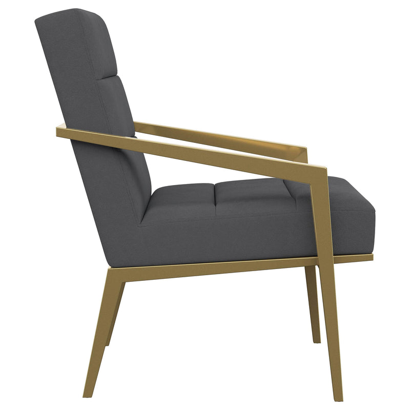 Coaster Furniture Kirra 903144 Upholstered Metal Arm Accent Chair - Dark Grey IMAGE 8