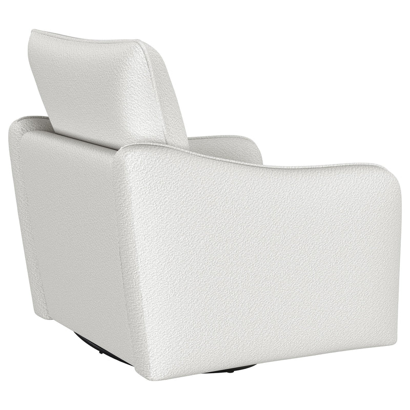 Coaster Furniture Madia 903391 Upholstered Sloped Arm Swivel Glider Chair - Vanilla IMAGE 7