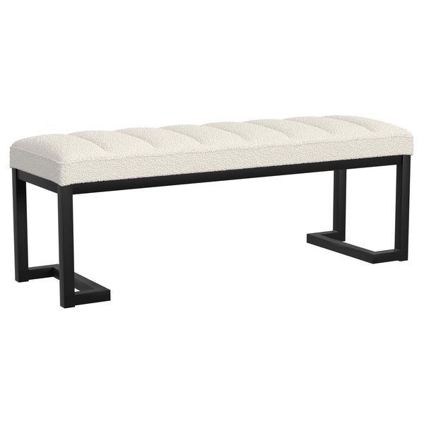 Coaster Furniture Mesa 907514 Upholstered Entryway Accent Bench - Vanilla IMAGE 1