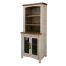 International Furniture Direct Pueblo Gray IFD3401PIR 2 Doors Pier - Light Gray/Brown IMAGE 1