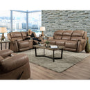 Homestretch Furniture Reclining Fabric Loveseat with Console Maverick IMAGE 2