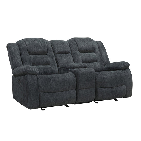 Parker Living Bolton MBOL#822CG-MISS Misty Storm Glider Reclining Console Loveseat IMAGE 1