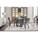 Hooker Furniture 6033-75201-99 Chapman Shou Sugi Ban Petite Round Dining Table IMAGE 5