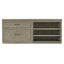 Hooker Furniture 6150-10909-85 Linville Falls 72" Credenza with Lateral File and Open Desk Cabinet IMAGE 3