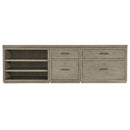 Hooker Furniture 6150-10929-85 Linville Falls 96" Credenza with File, Lateral File and Open Desk Cabinet IMAGE 3