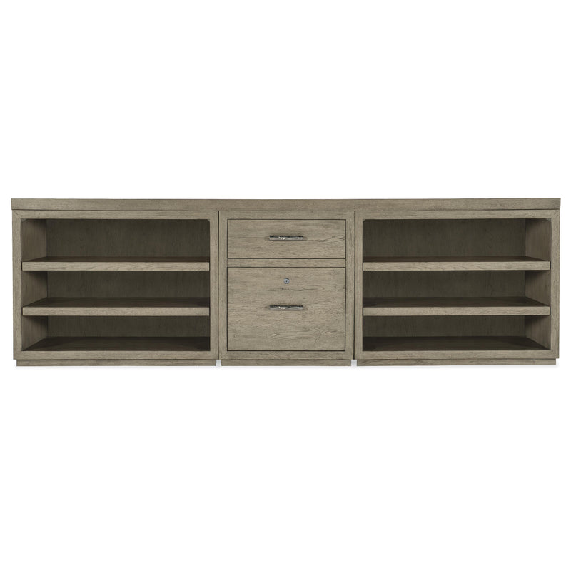 Hooker Furniture 6150-10930-85 Linville Falls 96" Credenza with File and Two Open Desk Cabinets Credenza IMAGE 3