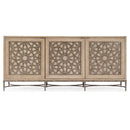 Hooker Furniture 628-55013-80 Melange Suzani Three Door Entertainment Console IMAGE 3