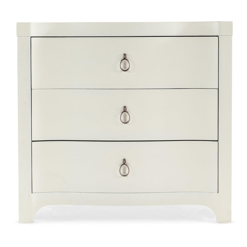 Hooker Furniture 6350-90116-02 Serenity Antigua Three Drawer Nightstand IMAGE 2