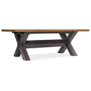 Hooker Furniture 6700-75200-80 Big Sky Trestle Dining Table with 2-20in Leaves IMAGE 1
