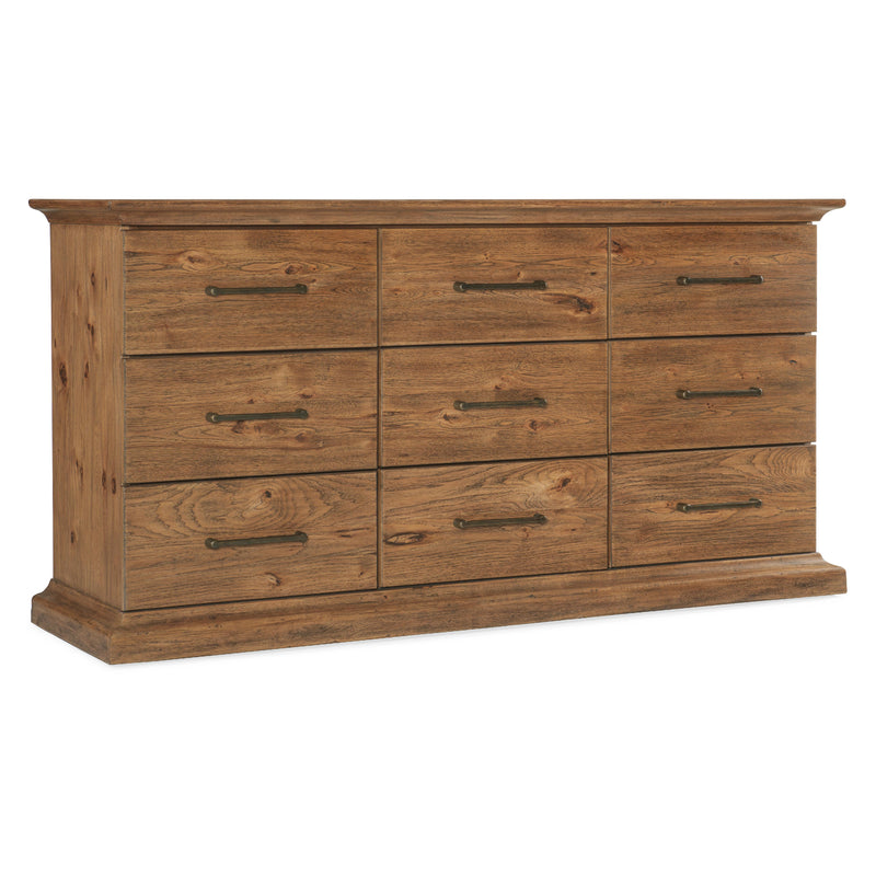 Hooker Furniture 6700-90202-80 Big Sky Nine Drawer Dresser IMAGE 1