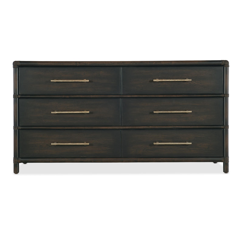 Hooker Furniture 6950-90202-99 Retreat Pole Rattan Dresser IMAGE 2