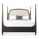Hooker Furniture 7050-90650-89 Americana Queen Upholstered Poster Bed IMAGE 3