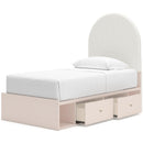 Signature Design by Ashley Wistenpine Twin Upholstered Panel Bed with Storage B1323-53/B1323-52/B1323-150/B100-11 IMAGE 2