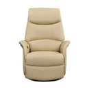Leather Italia USA E1124 Utica Chair - Swivel + Glider W304LV Taupe IMAGE 2