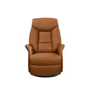 Leather Italia USA E1134 Victor Chair - Swivel + Glider 1501LV Camel IMAGE 2