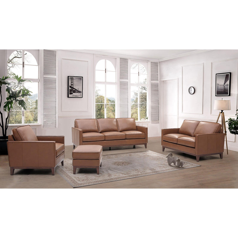 Leather Italia USA 6803 Weston Chair 1015S Highland Saddle Leather IMAGE 3