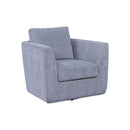 Leather Italia USA T6760 Chicago Chair 360 Swivel FTYC01 Evening IMAGE 2