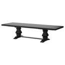  Coaster Furniture Florence 115531 126-inch Extension Dining Table - Distressed Black IMAGE 8
