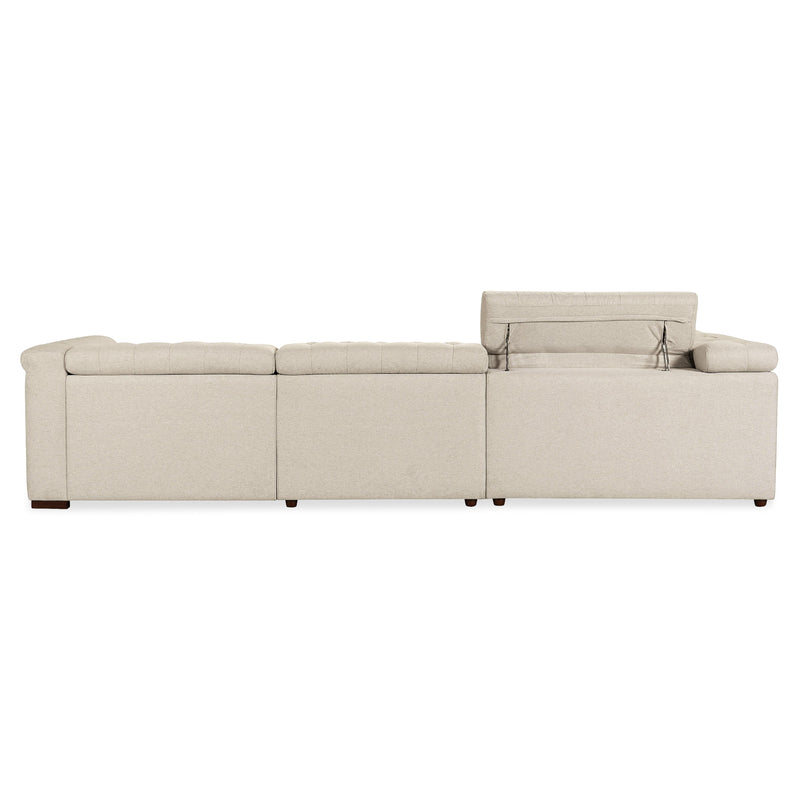 Hooker Furniture SS435-5PC3-414 Savion Deux 5 Seat Sectional with Power Headrests and 3 Power Recliners IMAGE 2