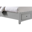 Vaughan-Bassett Bonanza BB26 Queen Mansion Storage Bed - Grey IMAGE 3