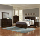 Vaughan-Bassett Bonanza BB27 Full Mansion Bed - Merlot IMAGE 3