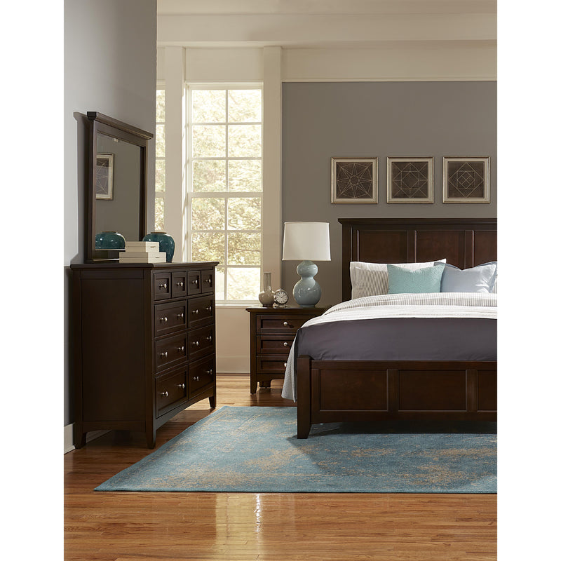 Vaughan-Bassett Bonanza BB27 Full Mansion Bed - Merlot IMAGE 4