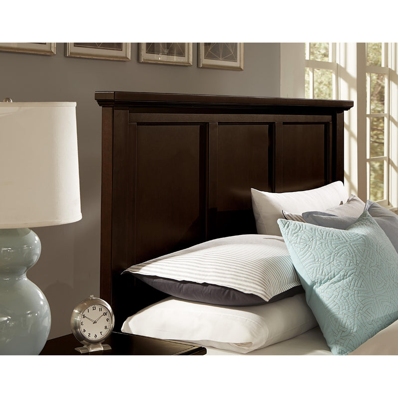 Vaughan-Bassett Bonanza BB27 Queen Mansion Storage Bed - Merlot IMAGE 3