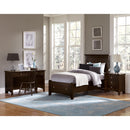 Vaughan-Bassett Bonanza BB27 Twin Mansion Storage Bed - Merlot IMAGE 4