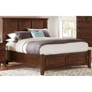 Vaughan-Bassett Bonanza BB28 Queen Mansion Storage Bed - Cherry IMAGE 4