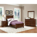 Vaughan-Bassett Bonanza BB28 Twin Mansion Bed - Cherry IMAGE 4