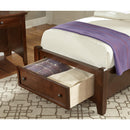 Vaughan-Bassett Bonanza BB28 Twin Mansion Storage Bed - Cherry IMAGE 5