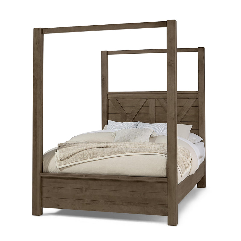 Artisan & Post Cool Rustic 170 Queen Poster Bed - Mink IMAGE 3