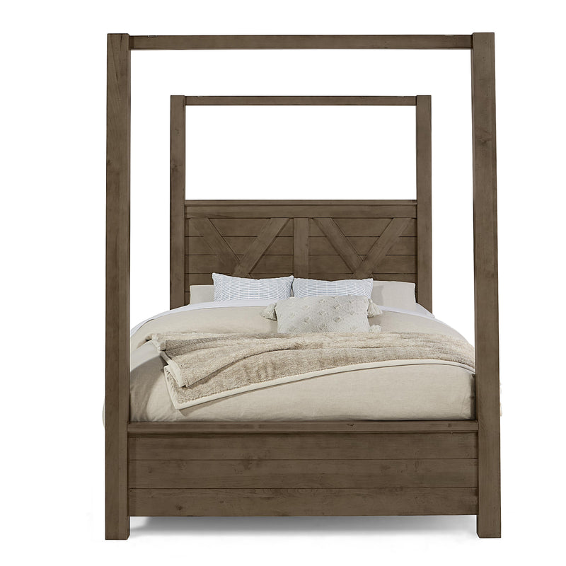 Artisan & Post Cool Rustic 170 Queen Poster Bed - Mink IMAGE 4