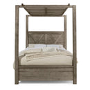 Artisan & Post Cool Rustic 172 King Wood Panel Canopy Bed - Stone Grey IMAGE 3