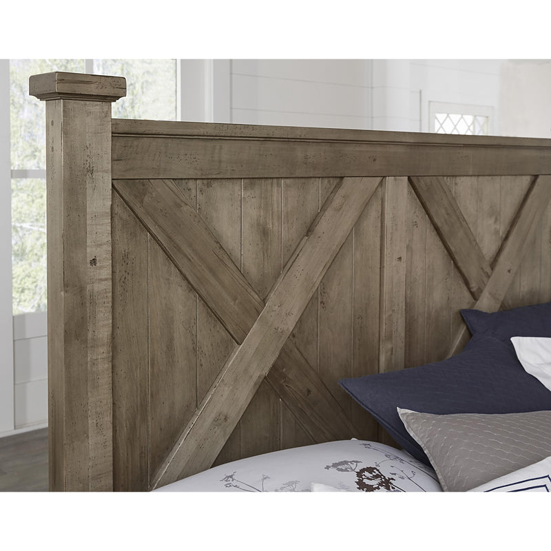 Artisan & Post Cool Rustic 172 King X Bed with Footboard Storage - Stone Grey IMAGE 4