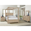 Artisan & Post Cool Rustic 176 King Mirrored Canopy Bed - Clear Maple IMAGE 1