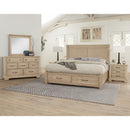 Artisan & Post Cool Rustic 176 King X Bed with Footboard Storage - Clear Maple IMAGE 2