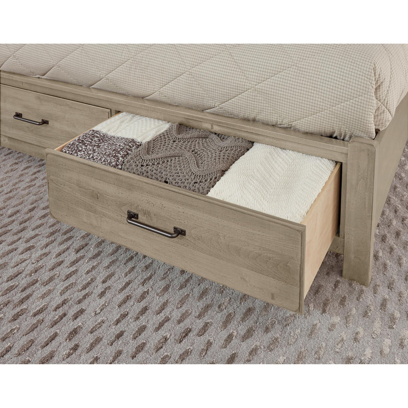 Artisan & Post Cool Rustic 176 Queen X Bed with Footboard Storage - Clear Maple IMAGE 3