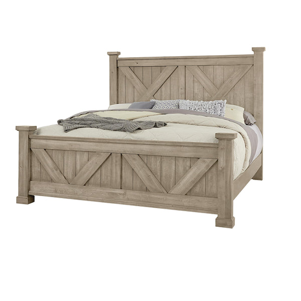 Artisan & Post Cool Rustic 176 Queen X Bed with X Footboard - Clear Maple IMAGE 1