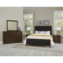 Artisan & Post Crafted Cherry 150 King Upholstered Bed with Black Fabric - Dark Cherry IMAGE 2