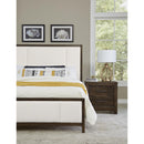 Artisan & Post Crafted Cherry 150 Queen Upholstered Bed with White Fabric - Dark Cherry IMAGE 6
