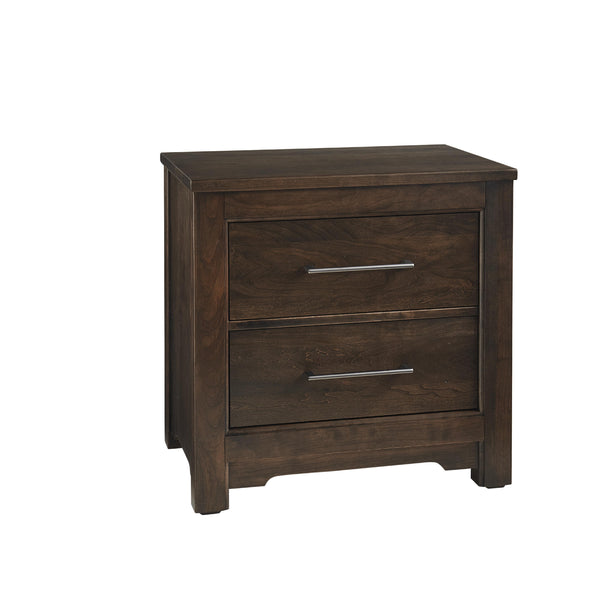 Artisan & Post Crafted Cherry 150-227 2 Drawer Night Stand - Dark IMAGE 1