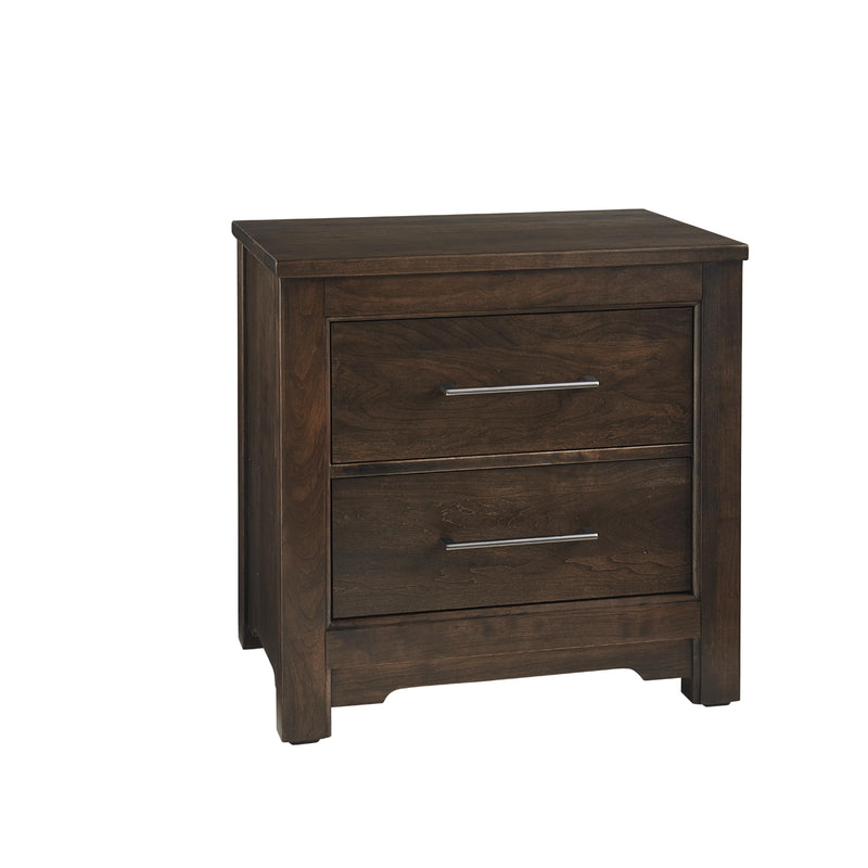 Artisan & Post Crafted Cherry 150-227 2 Drawer Night Stand - Dark IMAGE 1